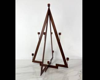 Lot 8303 Metal Christmas Tree Candle Holder