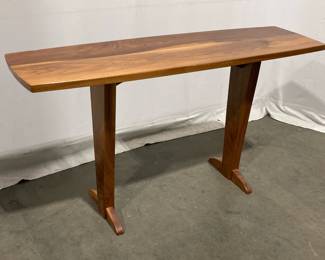 Lot 8371 Larry Bray signed Hand Made Wooden Console Table
