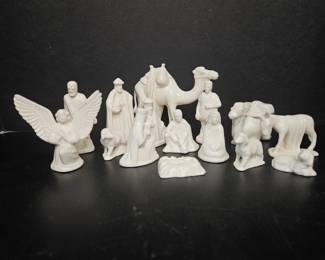 Lot 8267 Porcelain Nativity Set
