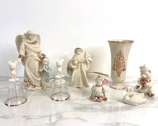 Lot 8231 Lenox Porcelain Christmas Figurines Ornaments