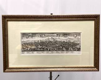 Lot 8420 Antique Map Print Bologna Italy Wall Art