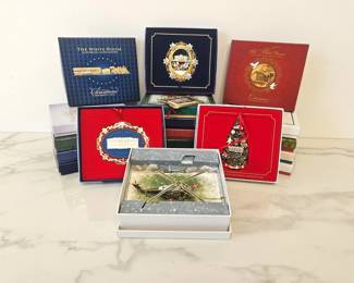 Lot 8270 White House Historical Association Christmas Ornaments