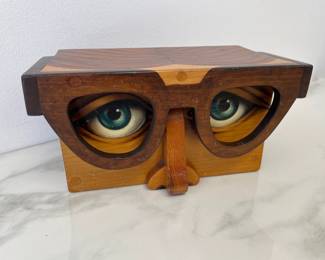 Lot 8467 Man with Glasses Storage Box