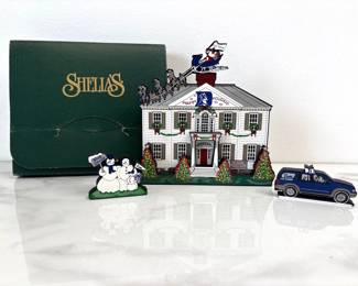 Lot 8224 Sheilas Hand Painted House Block A Duke Christmas