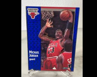 Lot 8187 Michael Jordan 29 1991 Fleer 3D NBA Basketball Trading Card