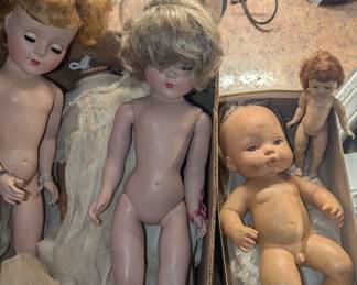 Antique dolls/parts
