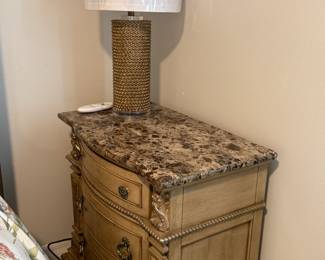 Matching marble top bed side tables (2 of 2)