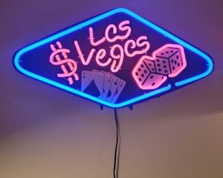 Lighted Las Vegas sign