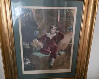 Hand colored reproduction of Thomas Lawrence's portrait of Master Lambton.
$60