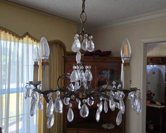 Beautiful vintage crystal chandelier
