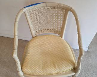 Hollywood Regency style bamboo chair
