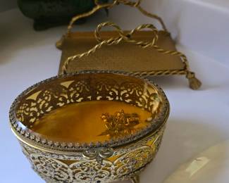 Brass dresser case.