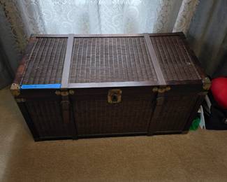 Wood/ Wicker trunk $125