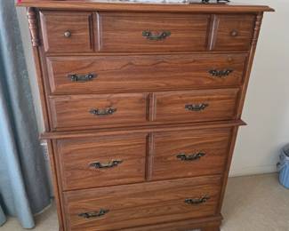 Solid wood dresser