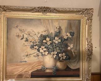 Magnolia oil oainting