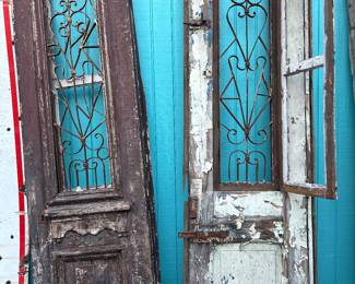 Antique wooden shutters