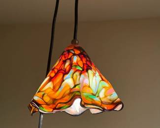 Stained Glass Swag Lamp