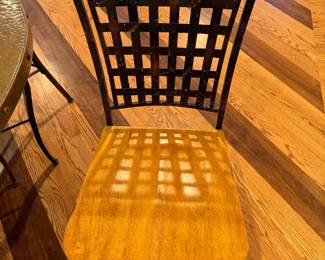 Custom Copper Topped Table Set