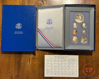 1986 SILVER Liberty Prestige Set