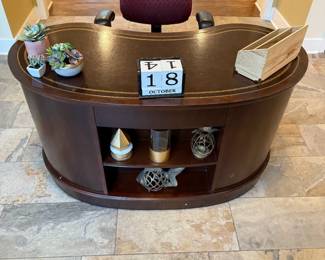 Vintage Kidney Shaped Desk
