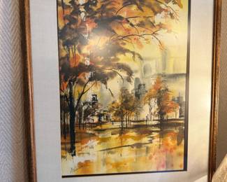 Original Signed Watercolor