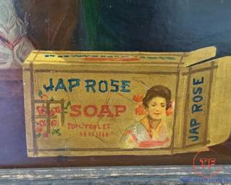 Framed JAP ROSE SOAP Advertisement