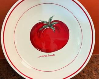 VINTAGE Over & Back Sundried
Tomato Individual 13 Inch Pasta
Bowl- Portugal