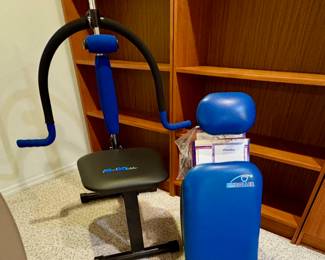 Ab DOer Pro Abdominal Fitness Excersize Chair Crunch Machine And a thigh roll machine