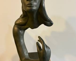 MORFY-AUSTIN PROD FLOATING
LADY SCULPTURE, 1972 "TRUTH
SEEKER" TASSOS SYNTELIS