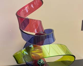 Shlomi Haziza Lucite Sculpture
-signed