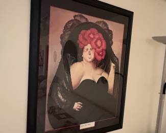 RARE LEANDRO VELASCO “Woman With A Flower” LIMITED EDITION PRINT W SEAL ORIGINAL FIRST EDITION