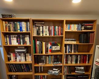 Books shelves and books