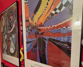 Framed and signed Poster "Eleventh Annual Midwest Salute To The Masters" event. 1999-signed by artist Terry Maxwell