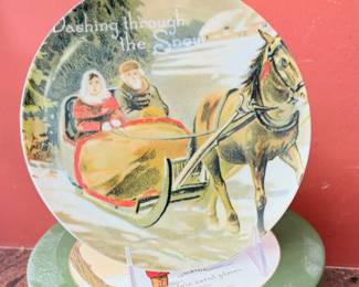 "Nostalgic Carol Plates" collection by Pottery Barn Dessert Plates