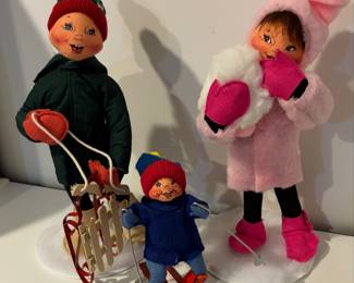 Annalee 13" Sally's Snow Friend and Annalee 13" Bob's Sled