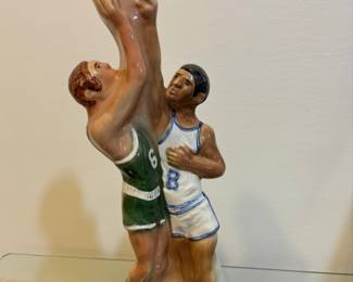 Vintage Ezra Brooks Liquor Bottle 185 Basketball Players