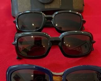 1990 FENDI SL7551 SQUARE SUNGLASSES (2 pairs)