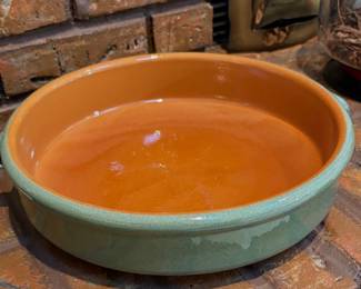 Piral Albisola terracotta baking and serving dish.