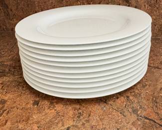 Create and Barrel White 11” plates. (11)