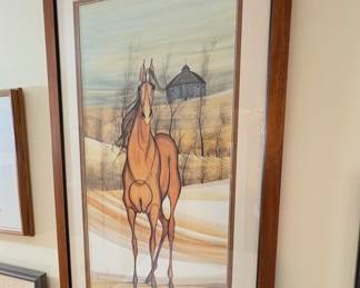 "The Chestnut" by artist Patrica Buckley Moss (signed lithograph 359/1000)