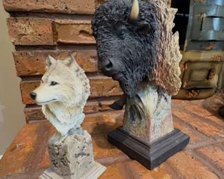 Dust and Thunder" bison sculpture by artist Joe Slockbower for Mill Creek Studios.