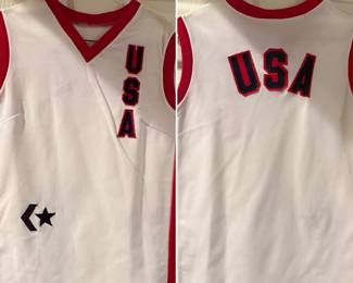 USA Basketball jersey. Converse logo with a star