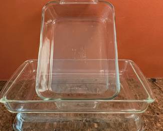 Clear Pyrex Baking Dishes