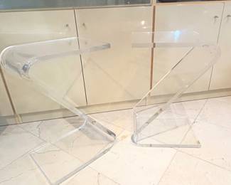 Shlomi Haziza Acrylic Side Tables (2)