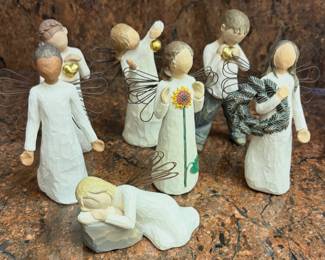 Willow Tree figurines—hand-carved sculptures by artist Susan Lordi.