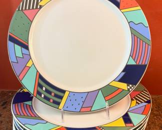 Rosenthal Scenario Metropol collection 9 Dinner Plates