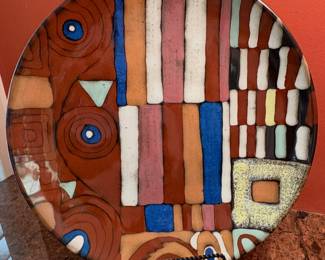 Large Decorative Plate. Very large. By Empire Art Products