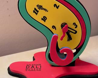 Salvador Dali Melting Desk Clock sold by the Dali Museum.