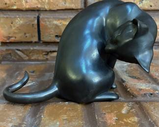 vintage "Washing Cat" figurine by Freeman McFarlin.