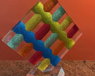 Shlomi Haziza Acrylic Sculpture
- Signed